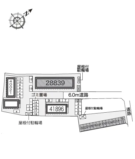 ★手数料０円★本庄市小島５丁目　月極駐車場（LP）